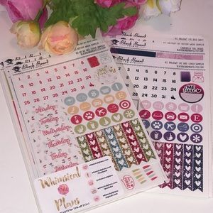 Planner Stickers Black Beard Prints Planner Stickers Colorful Stickers